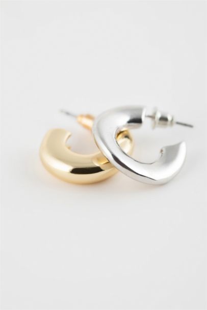 Kadın 2'li Halka Küpe