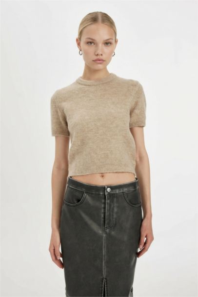 Regular Fit Crew Neck Premium Basic Pullover