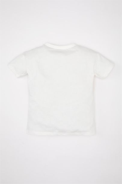 Baby Boy Crew Neck Printed Short Sleeve T-Shirt