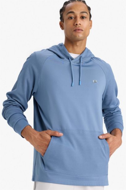 DeFactoFit Standard Fit Hooded Sports Sweatshirt