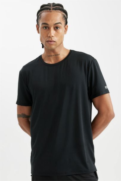 DeFactoFit Standard Fit Crew Neck Sports T-Shirt