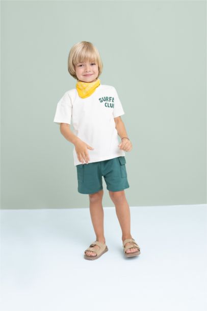 Baby Boy Regular Fit Slogan Printed T-Shirt