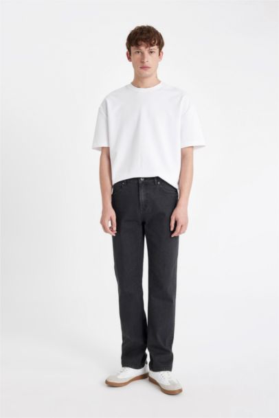 بنطرون جينز سيرجيو قصة عادية برجل ضيق وخصر عادي