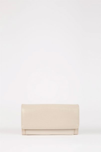 Kadın Kroko Desenli Suni Deri Cüzdan