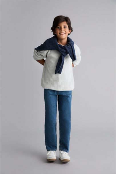 Boy Regular Fit Crew Neck Pullover