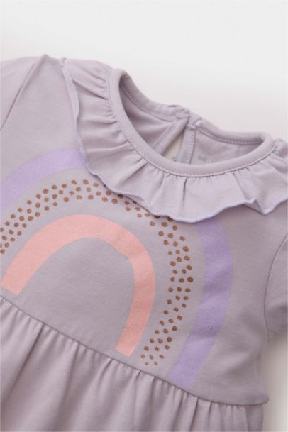 جمبسوت بيبي بناتي ممشط بطبعة قوس قزح