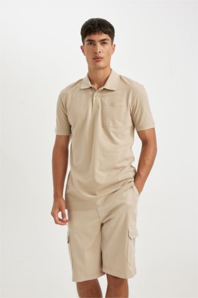Tensel Kargo Cepli Bermuda Şort