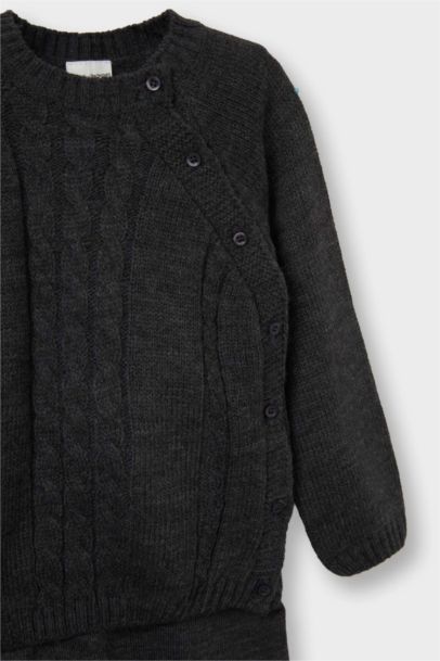 2'li Takım Triko Kazak Alt Erkek Bebek