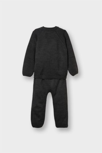 2'li Takım Triko Kazak Alt Erkek Bebek