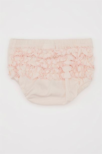 شورت بناتي ممشط قصة عادية - قطعتين