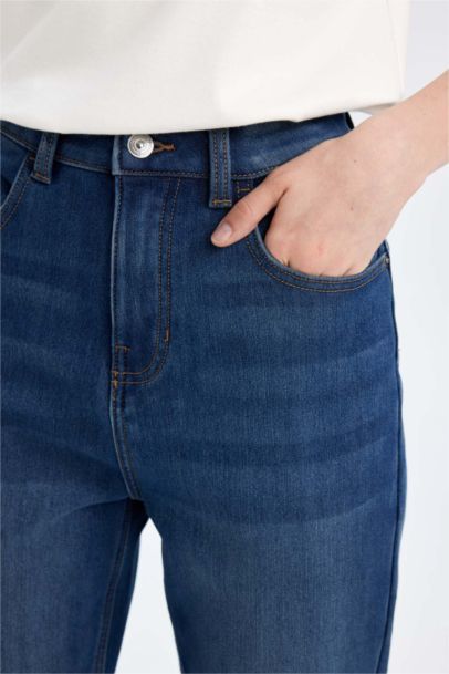 Lina Comfort Mom High Waist Ankle Length Jeans