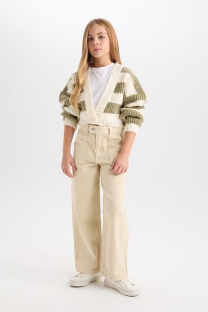 Cardigan à coupe régulière et Col V