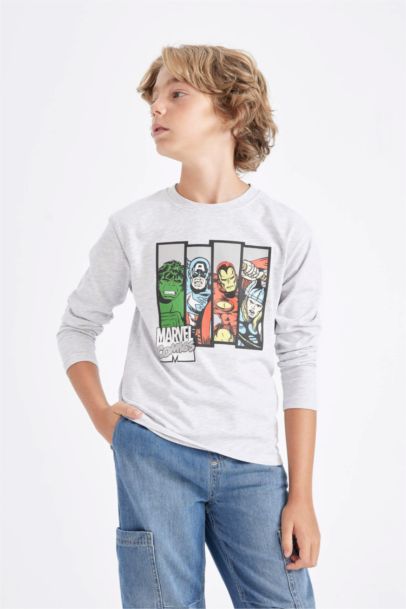 Boy Marvel Comics Crew Neck T-Shirt
