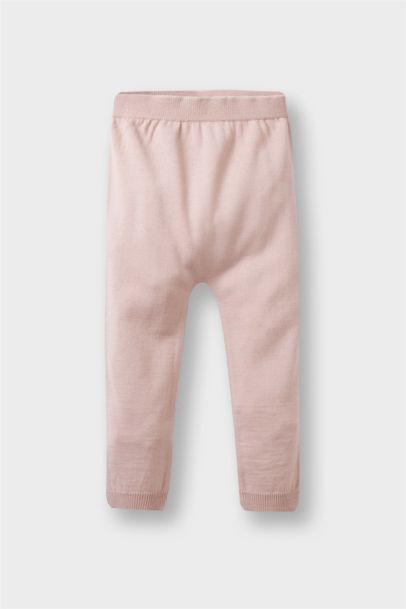 2'li Takım Triko Düğmeli Hırka Alt Kız Bebek