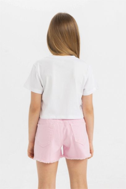 Girl Relax Fit Crew Neck Short Sleeve T-Shirt