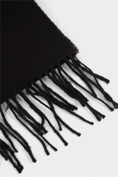 Kadın Yılbaşı Temalı Dokuma Atkı