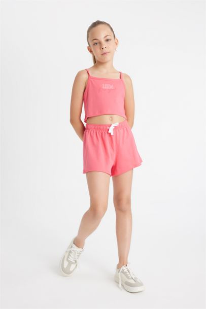 Girl Printed T-Shirt Shorts 2 Piece Set