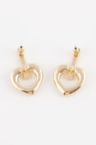 Woman Heart Stone Gold Necklace