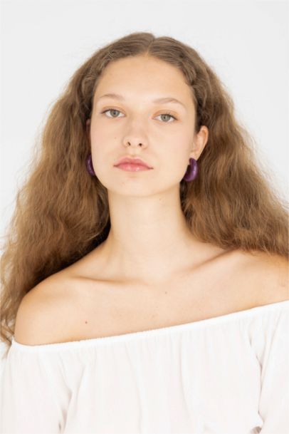 Kadın Mürdüm Küpe