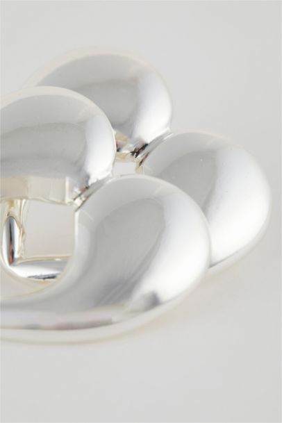 Woman Heart Silver Earring