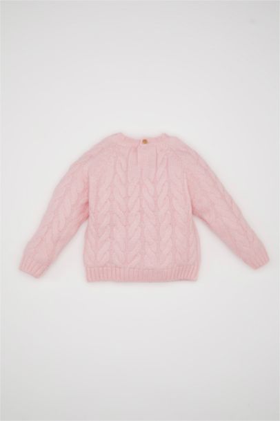 Свитер с круглым вырезом для малышей девочек