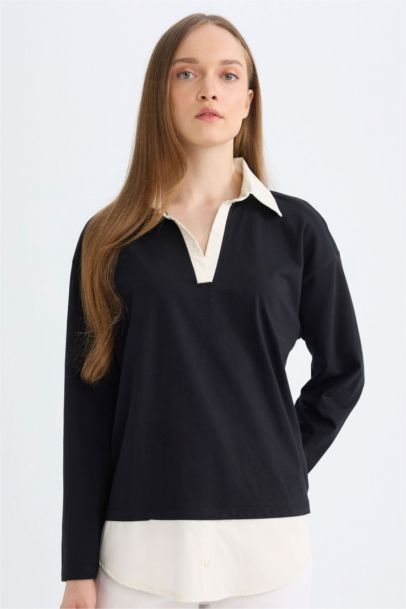 قميص طويل قصة عادية