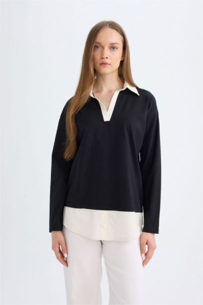 قميص طويل قصة عادية