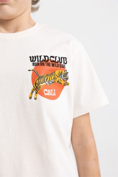 Boy Crew Neck Embroidered T-Shirt