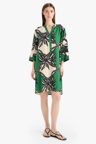 Fall in Love Regular Fit Patterned Beach Wear