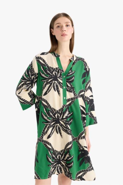 Fall in Love Regular Fit Patterned Beach Wear