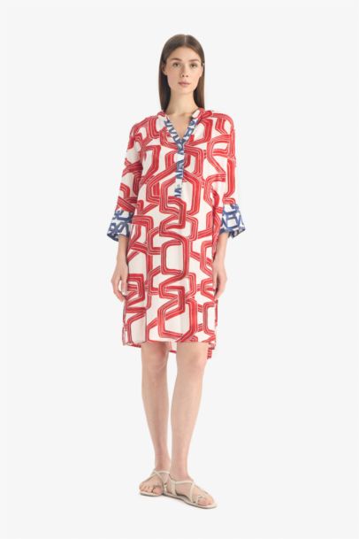 Fall in Love Regular Fit Patterned Beach Wear