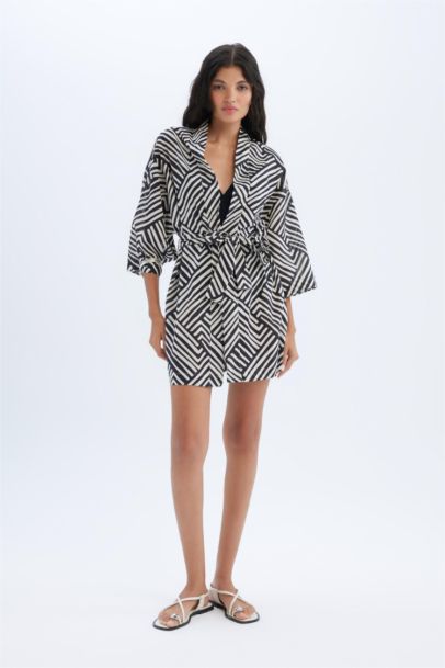 Patterned Cotton Kimono