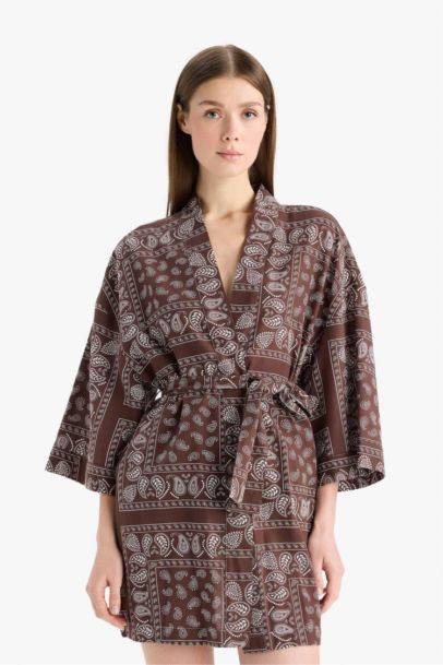 Regular Fit Printed Cotton Beachwear