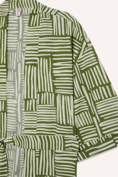 Regular Fit Printed Cotton Beachwear