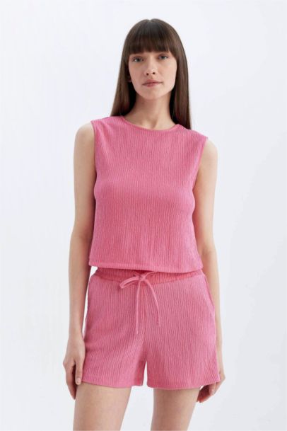 Short en Jersey coupe régulière Taille Normale Style Décontracté