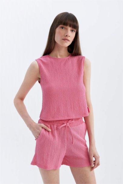 Short en Jersey coupe régulière Taille Normale Style Décontracté