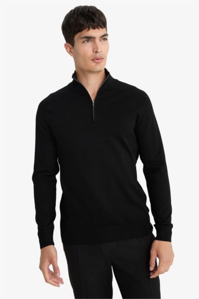 بلوز تريكو قصة عادية بياخة نص سحاب