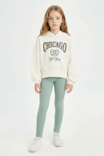 Ensemble de Sweat à capuche imprimé et Leggings pour BéBé Fille