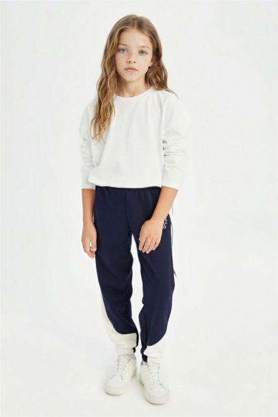 بنطلون سويت بانتس بناتي جوجر مطبوع على الجانب