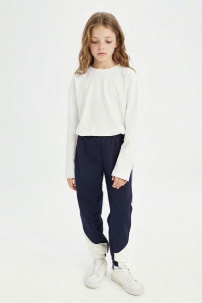 بنطلون سويت بانتس بناتي جوجر مطبوع على الجانب