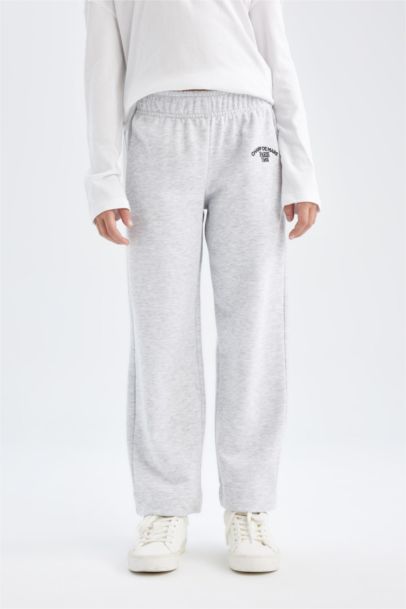 Jogging imprimés à coupe carotte pour Fille