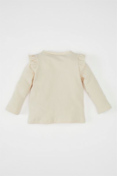 Baby Girl Floral Ribbed Camisole T-Shirt