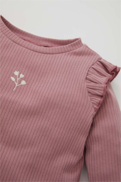 Girl Corduroy Camisole Floral T-Shirt