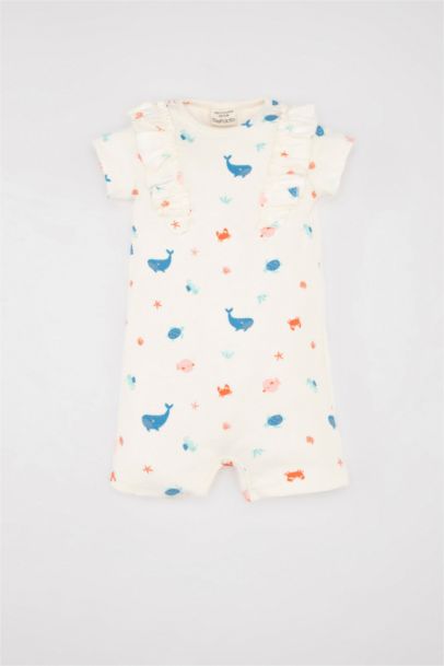 Ribana Regular Fit Crew Neck Jumpsuit