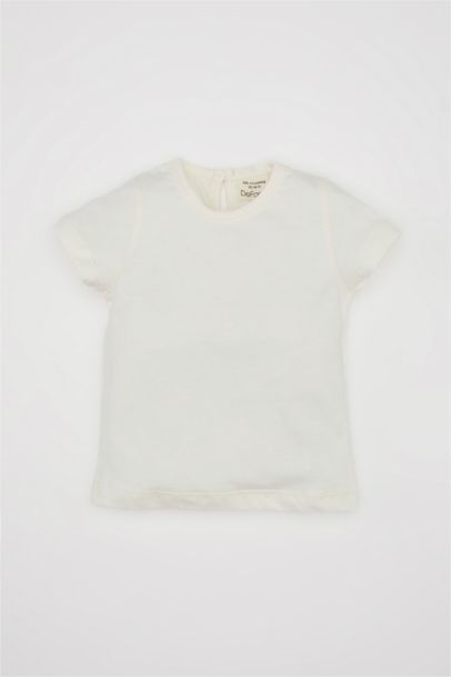 Ensemble de t-shirt et salopette en jean brodé pour bébé fille