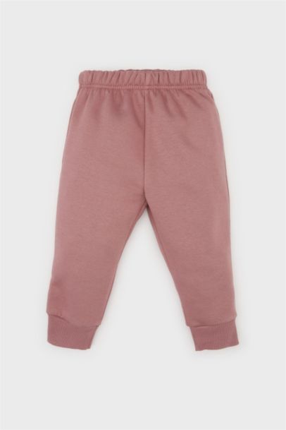 Baby Girl Printed Sweatshirt Elastic Waist Sweatpants 2 Piece Set