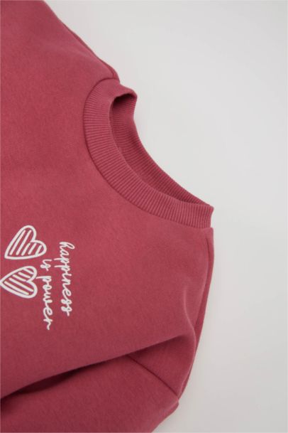 Girl Baby Printed Sweatshirt Sweatpants 2 Piece Set