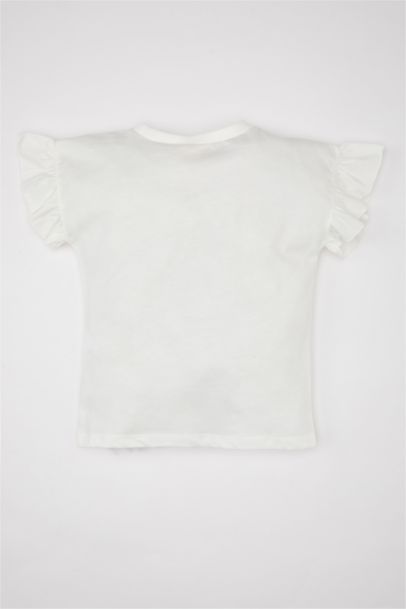 Baby Girl Regular Fit Crew Neck Floral T-Shirt