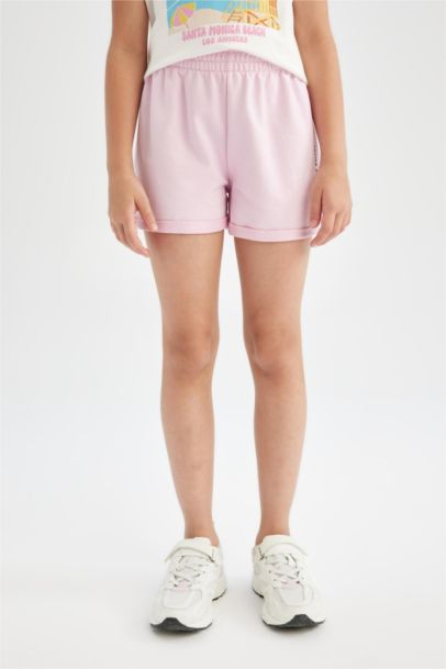 Short Tissu Sweat Fin pour Fille