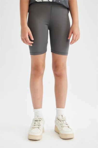 بنطلون ليجن بناتي بايكر مضلع أنثرا